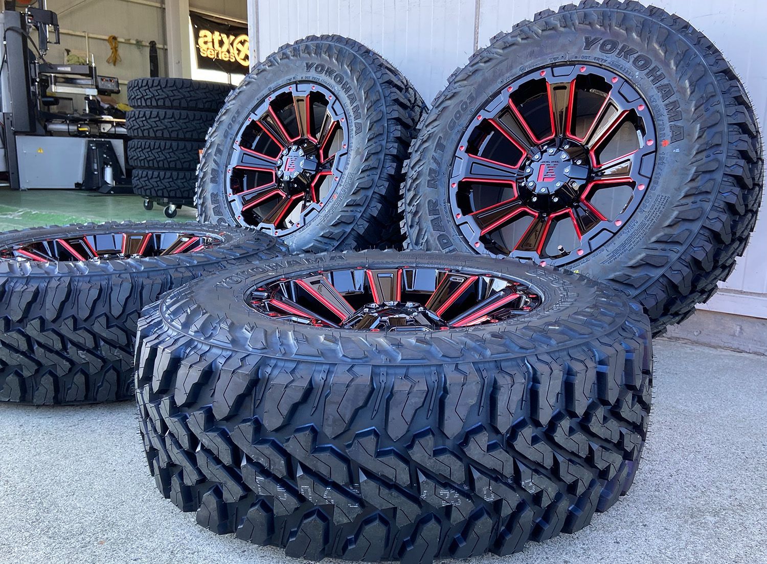 プラド ハイラックス サーフ FJ H3 LEXXEL DeathRock ヨコハマ ジオランダー MT G003 265/70R17  285/70R17 タイヤホイール17インチ - メルカリ