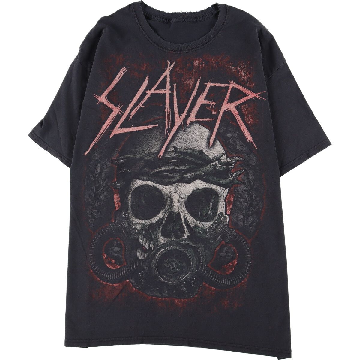 古着 SLAYER スレイヤー 両面プリント バンドTシャツ バンT メンズXL/eaa338757