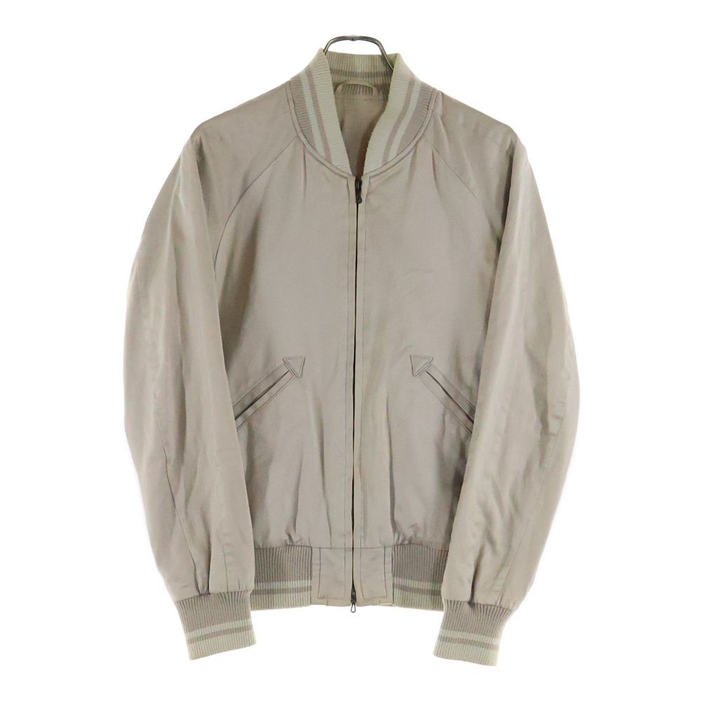 ATTACHMENT (アタッチメント) 100/2 高密度 サテン ダブルポケット ジップアップ スーベニアジャケット ベージュ AB51-214