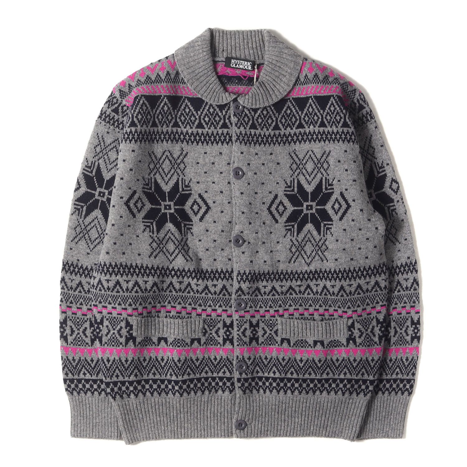 新品】HYSTERIC GLAMOUR ヒステリックグラマー カーディガン ヘザー 
