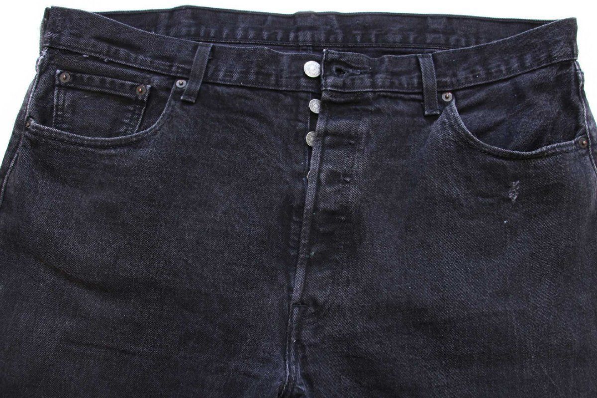 美品　リーバイス　501 ブラックデニム　Ｗ40L34 メキシコ産 メキシコ製 Levi'sリーバイス 501 ストレッチ ブラック デニム