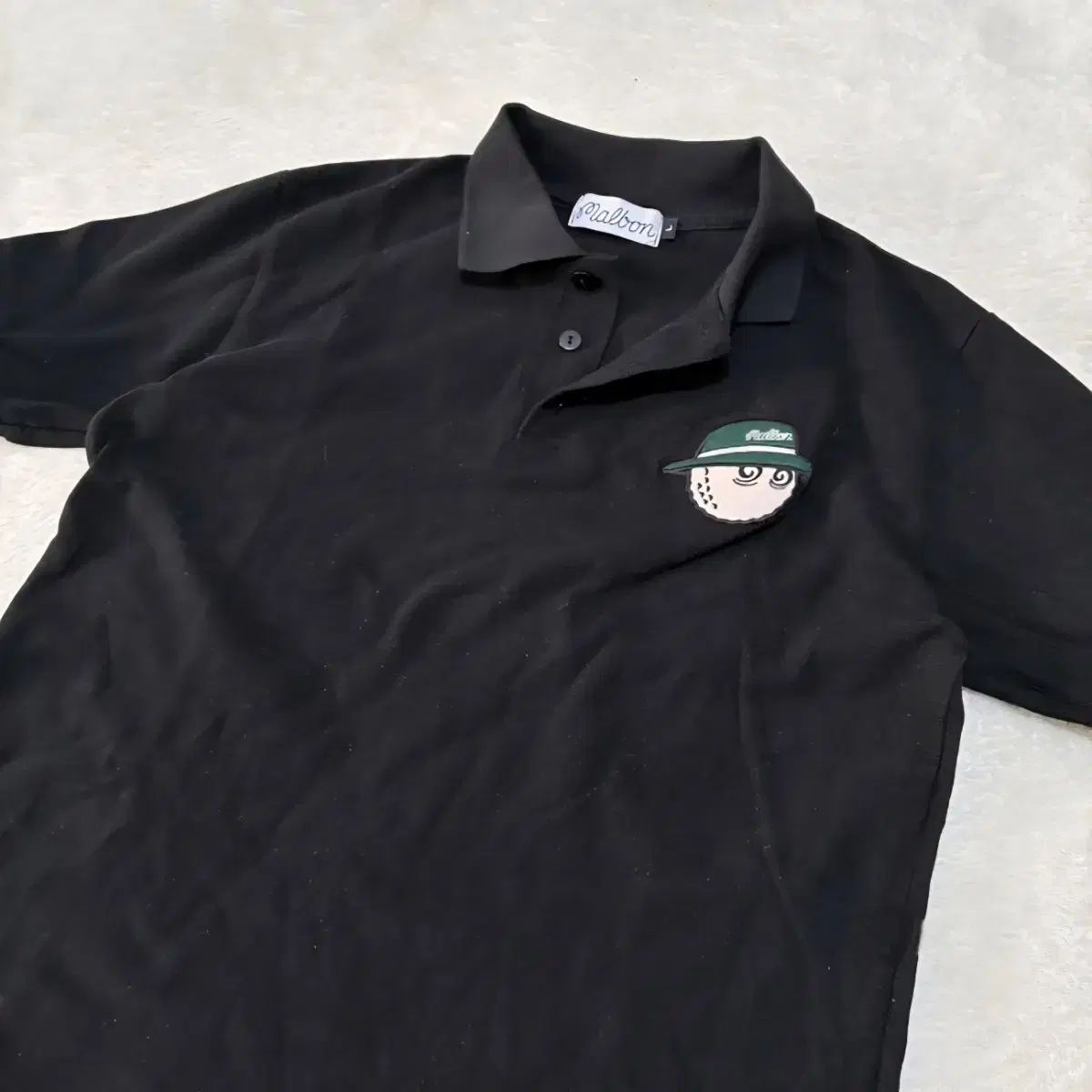 マルボンゴルフ ポロシャツ malbon golf メンズ 半袖 シャツ 黒色L マルボンゴルフ ポロシャツ malbon golf メンズ 半袖 シャツ 黒色L L