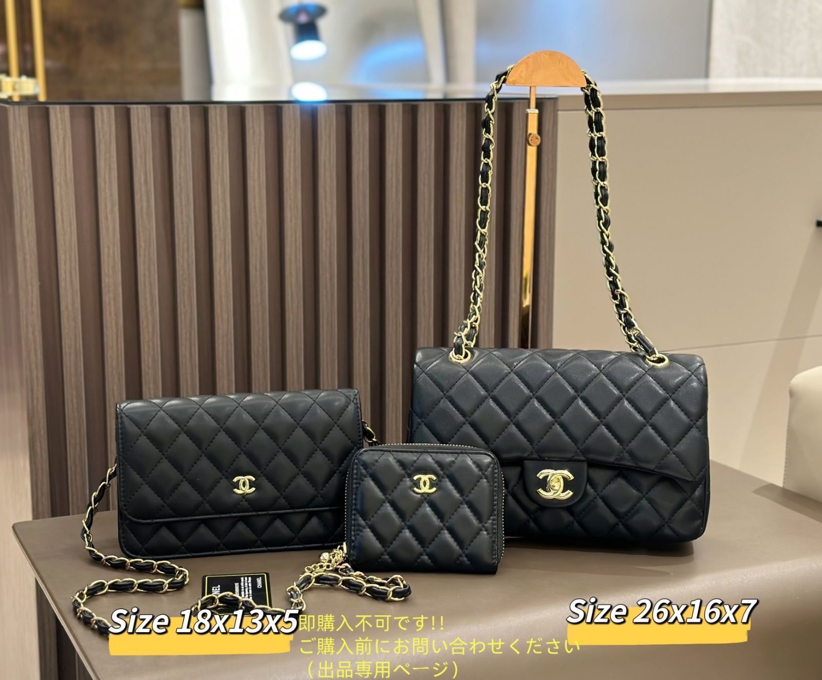 激レア★ソーブラック★CHANEL★ショルダーバック★プレート付き so black CHANEL(シャネル) - 海外通販のBUYMA