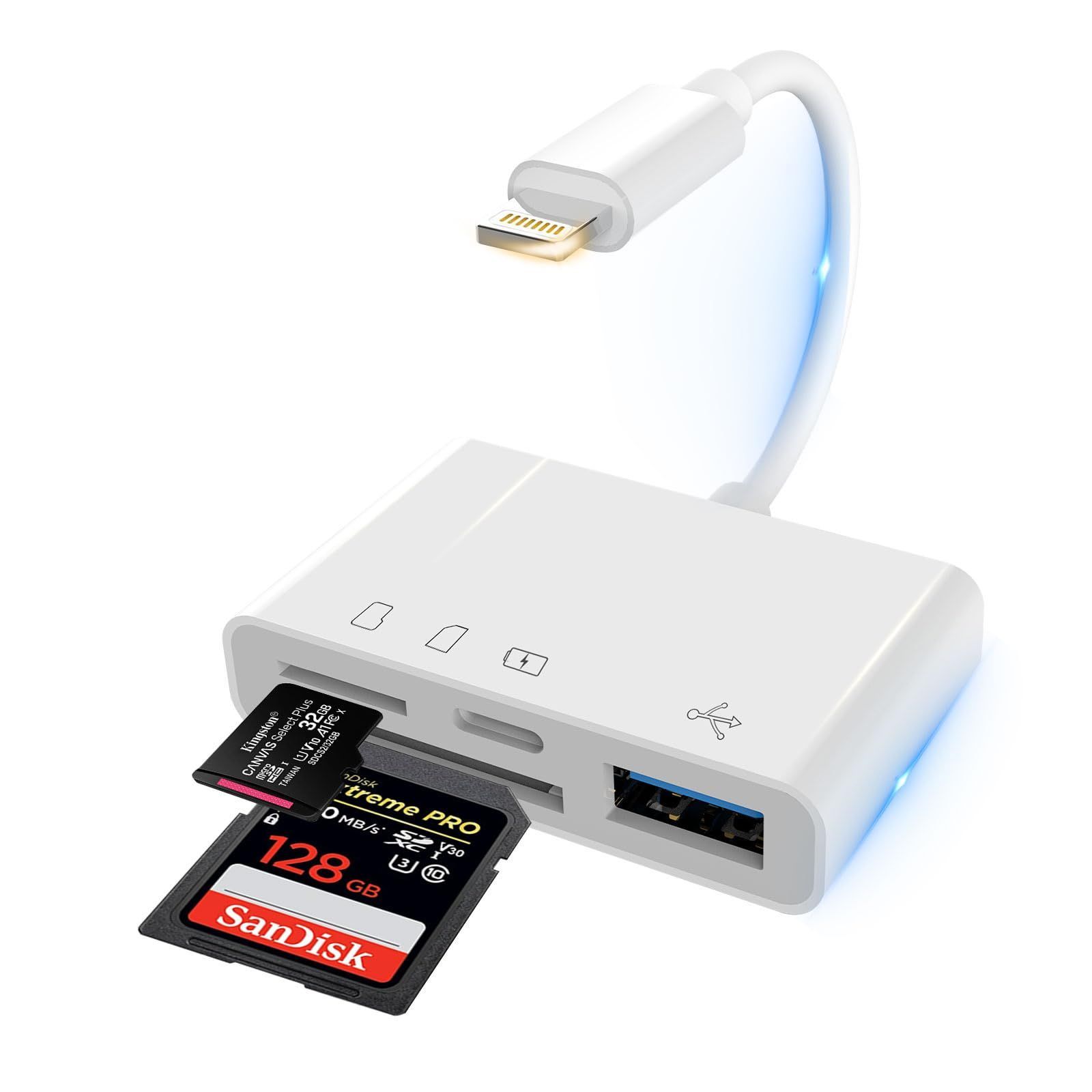 2個 iPhone用 USB 3.0 変換アダプタ OTG機能 高速転送 - その他