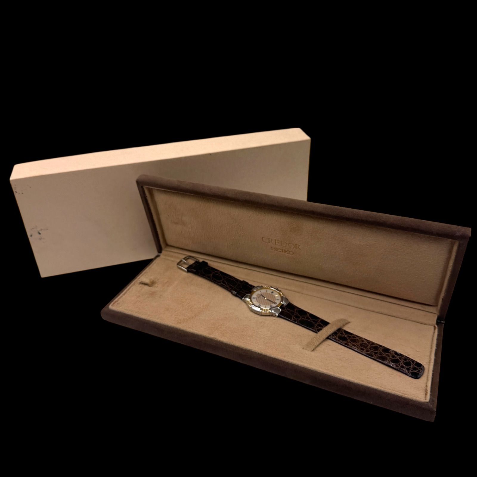 358　2着 SEIKO】セイコー『クレドール エントラータ ダイヤ』GKJW064