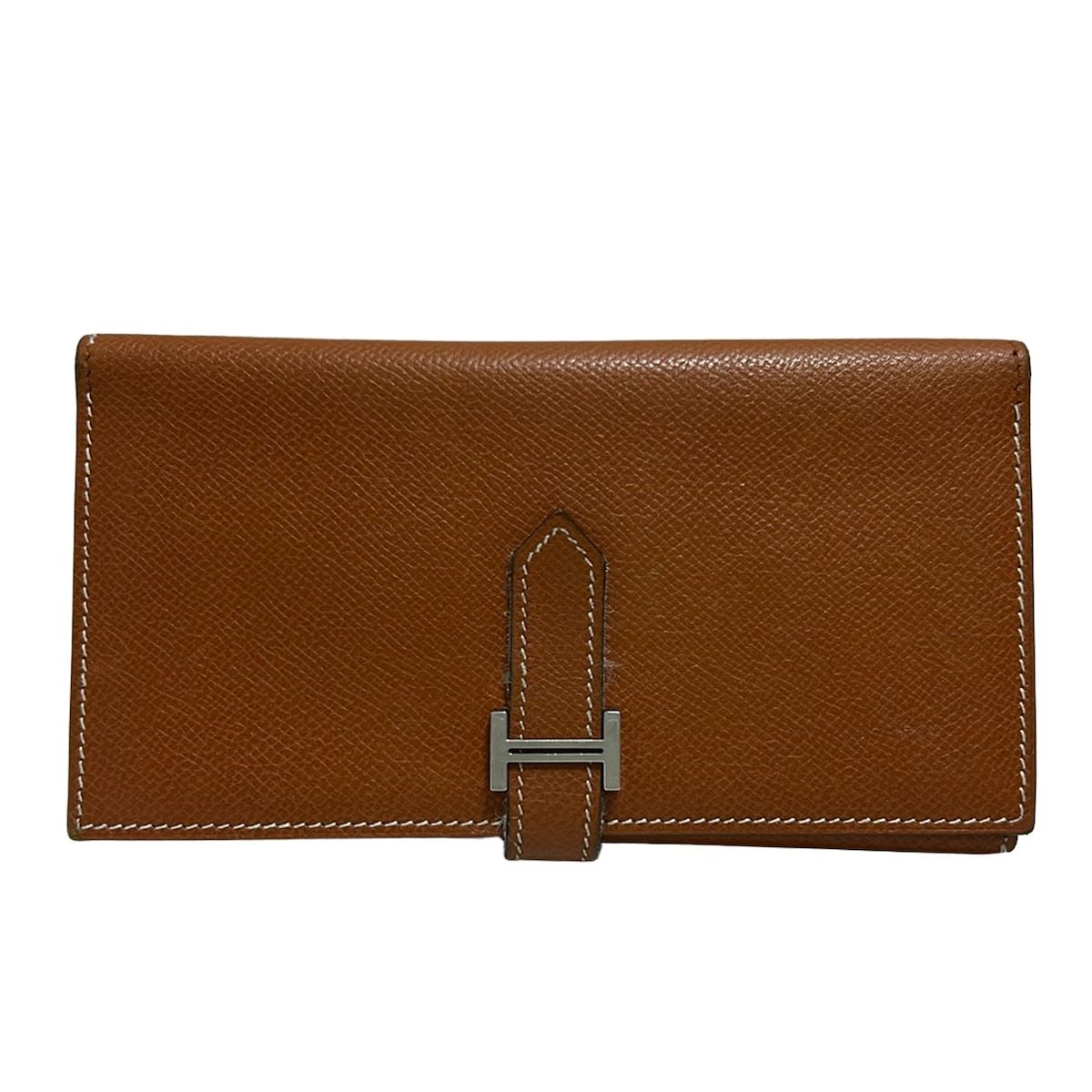 HERMES(エルメス) 長財布 ベアンデュプリ ブラウン 新型金具