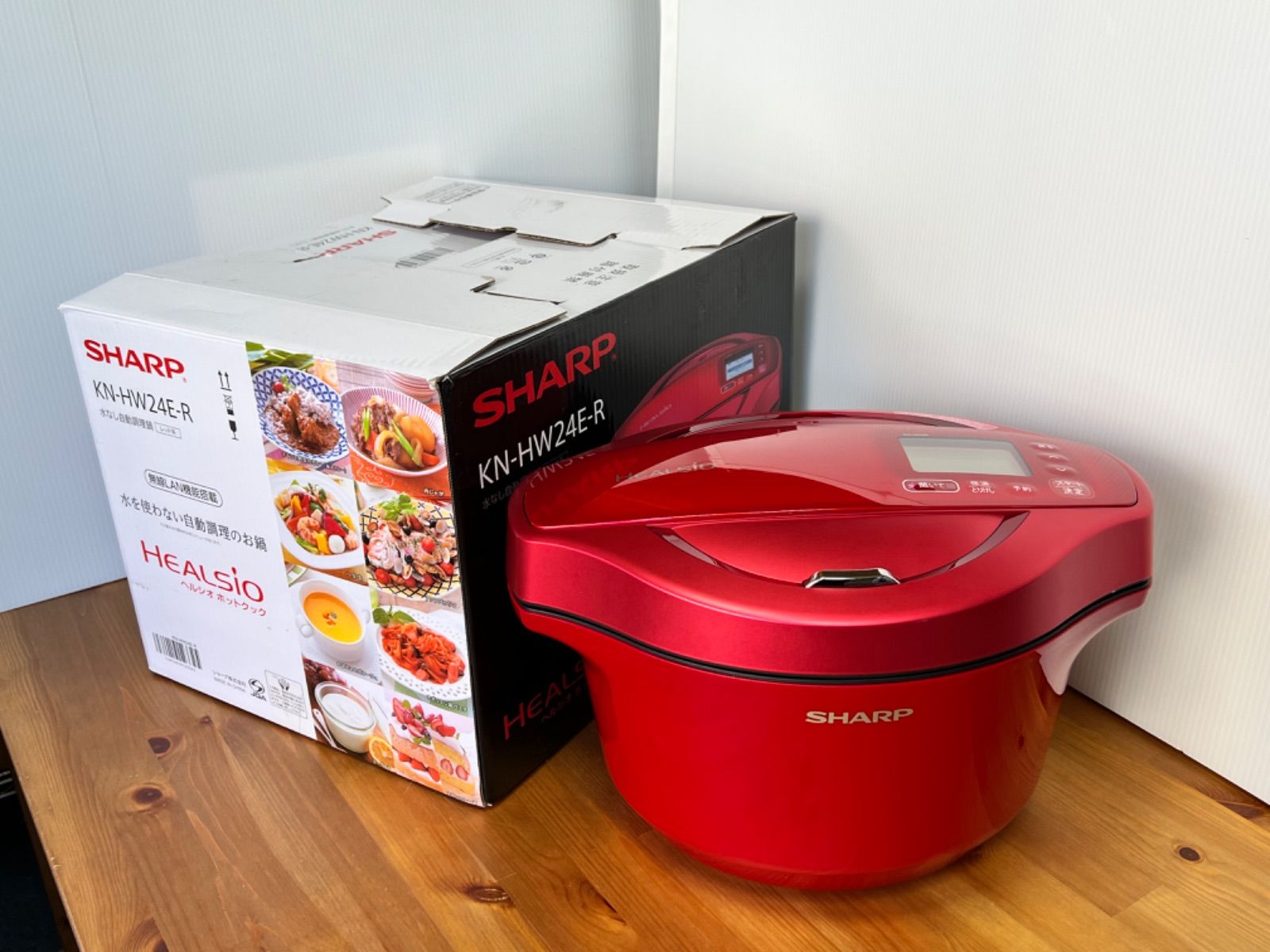 シャープ ヘルシオ 電気調理鍋 2.4L KN-HW24E-R 2020年製 - メルカリ
