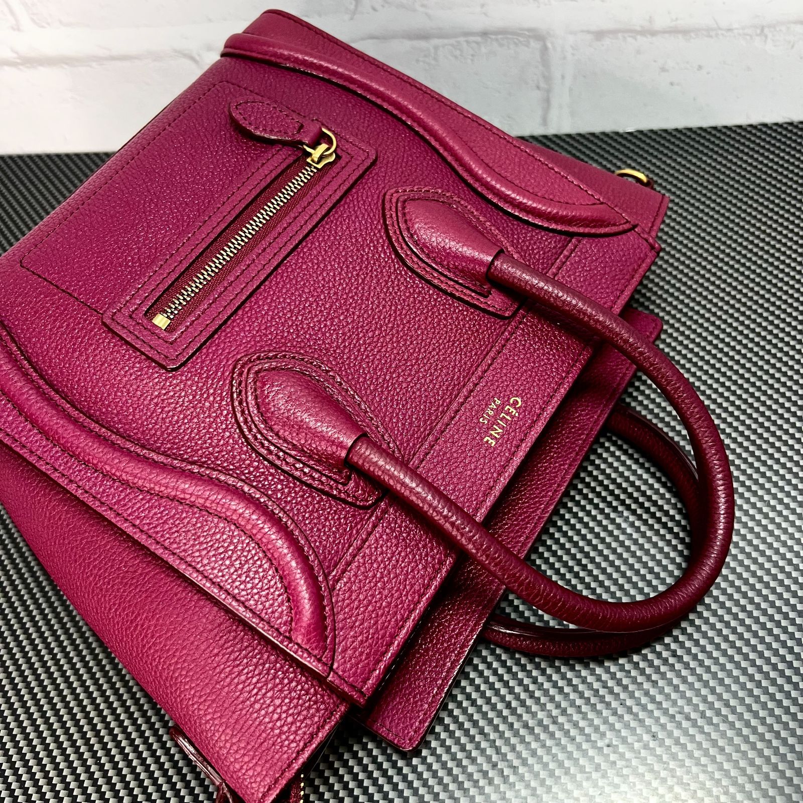 CELINE／セリーヌ ラゲージ ナノショッパー 2ＷＡＹ ハンドショルダーバッグ - メルカリ