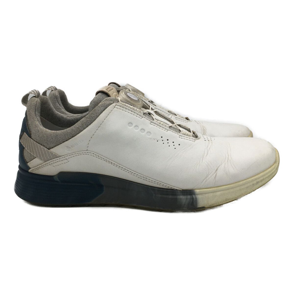 中古 エコー ecco ゴルフシューズ 42 26cm 白 ホワイト エススリー