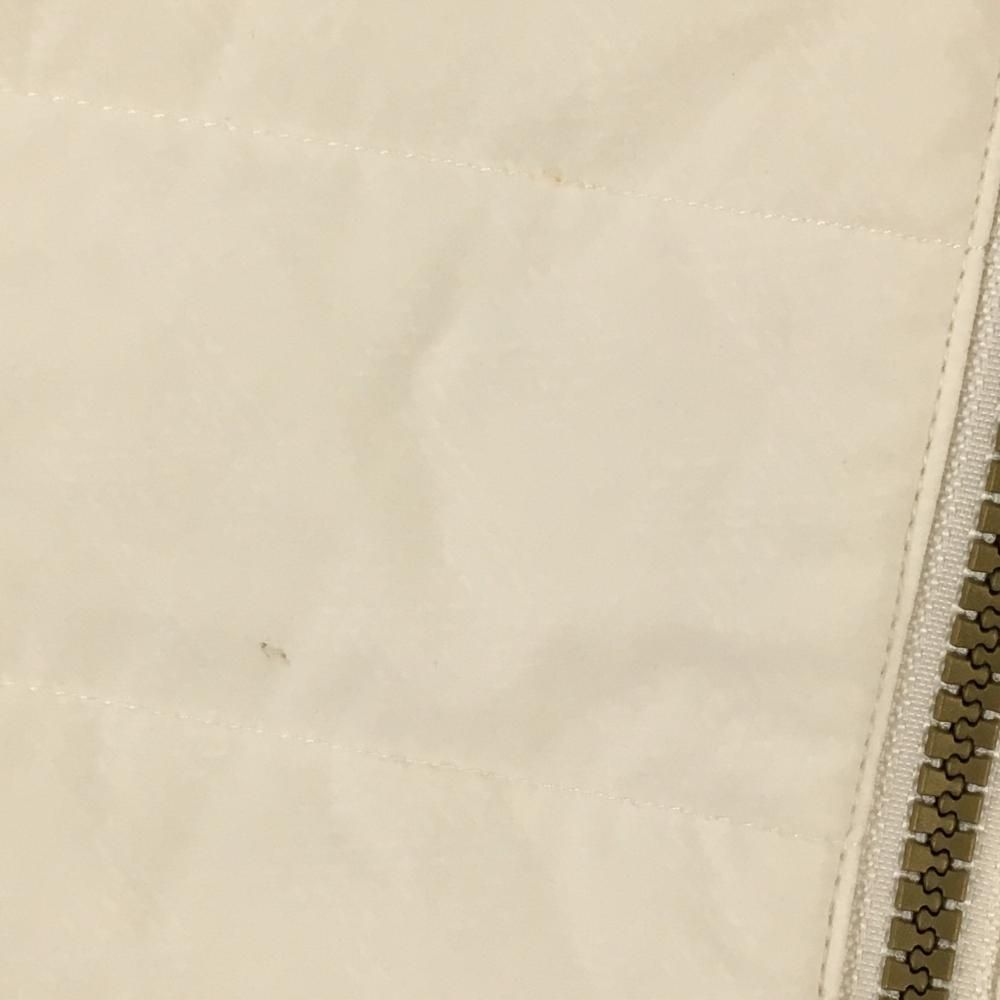 今なら全品送料無料！ レザレクション 切替中綿ジャケット 白×ライトベージュ レディース L ゴルフウェア Resurrection