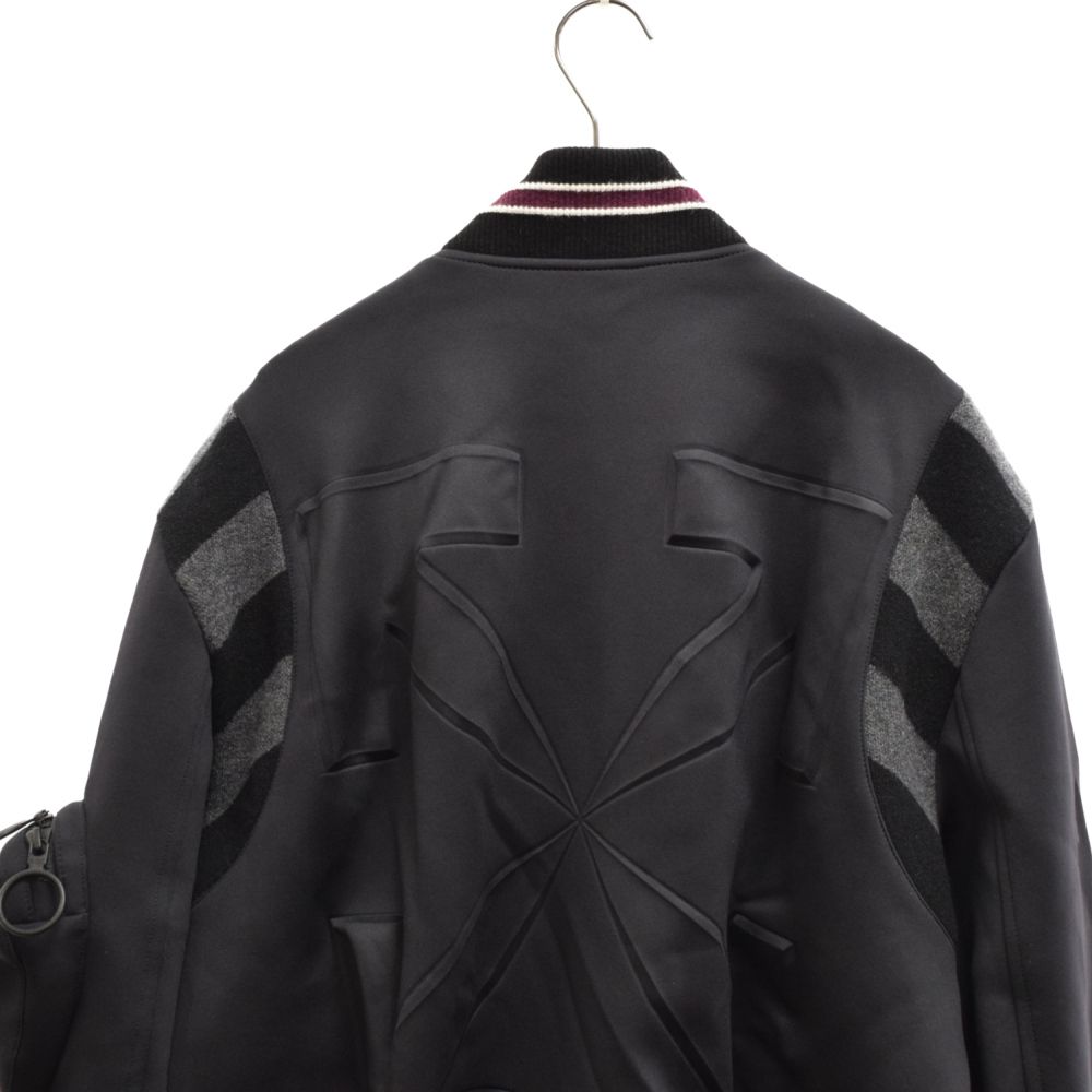 OFF-WHITE (オフホワイト) Small Logo Print Bomber Jacket スモール