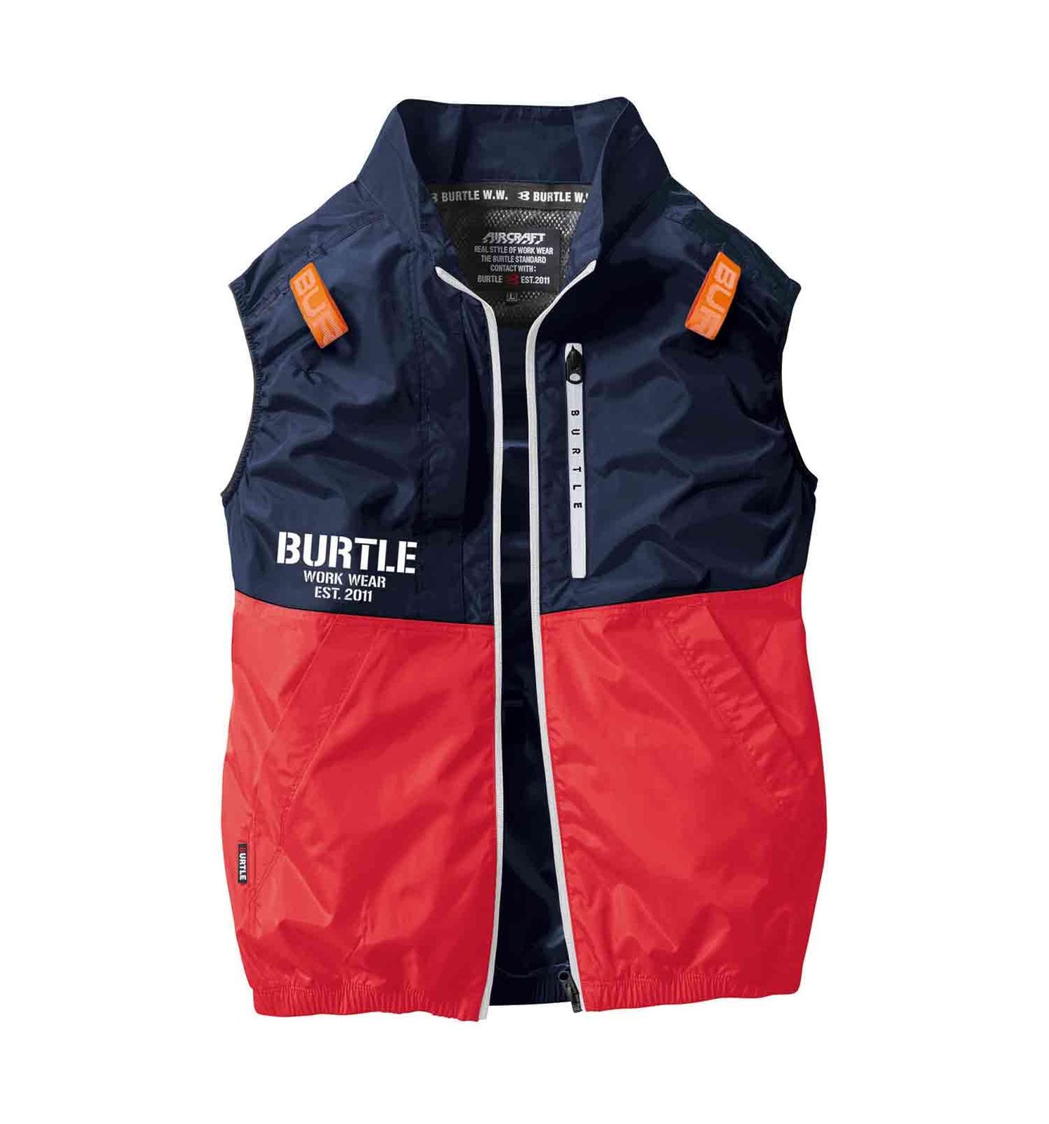 BURTLE バートル 春夏用 エアークラフト ベスト ユニセックス トリコ AC2014 49 XL 49.トリコ XL 単品