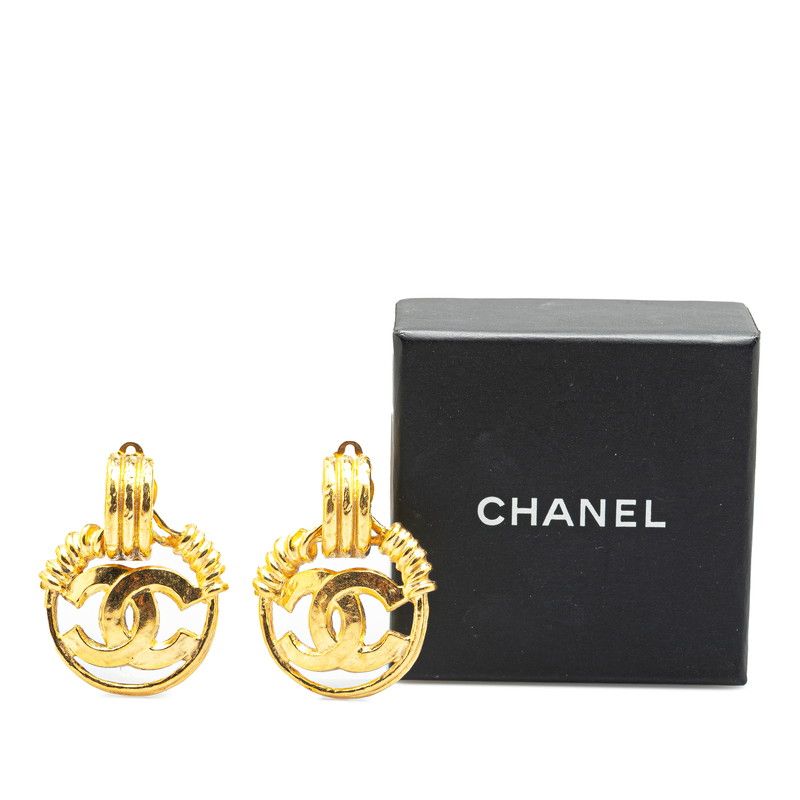 【最終値下げ】　CHANEL ココマーク　マトラッセ　ヴィンテージ　イヤリング CHANEL - シャネル ヴィンテージ ココマーク マトラッセ