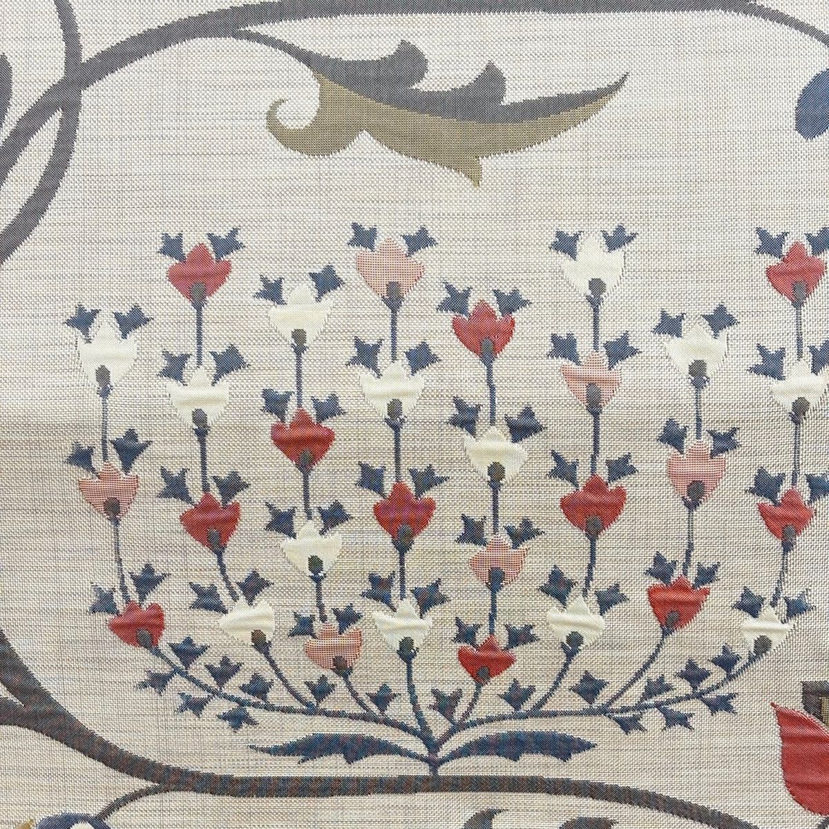 夏帯　袋帯　洒落袋帯　絽　正絹♥美品♥花　植物　草木 楽天市場】夏帯 正絹の通販