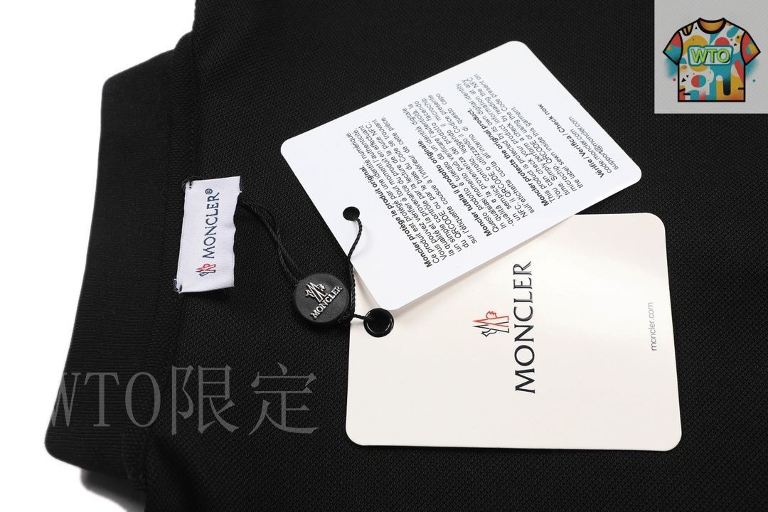 今日特価】Moncler 2025 Mini Logo ユニセックス ポロシャツ-2
