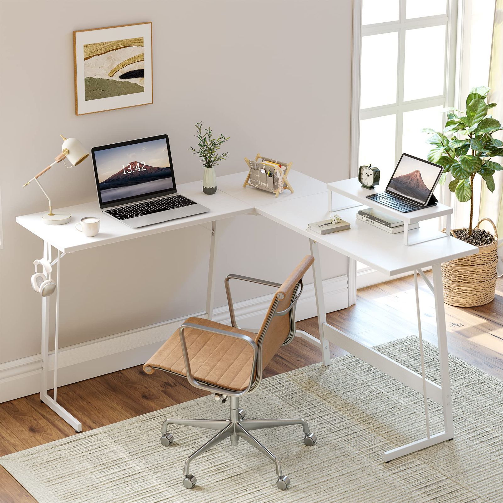 数量限定】CubiCubi L字デスク 幅120cm*120cm ゲーミングデスク