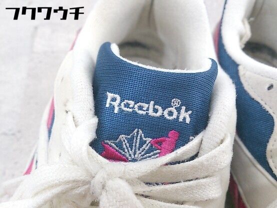 ◇ Reebok リーボック CN7068 AZTREK OG スニーカー シューズ 26.5ｃｍ ベージュ ネイビー ピンク メンズ  【1002798471061】