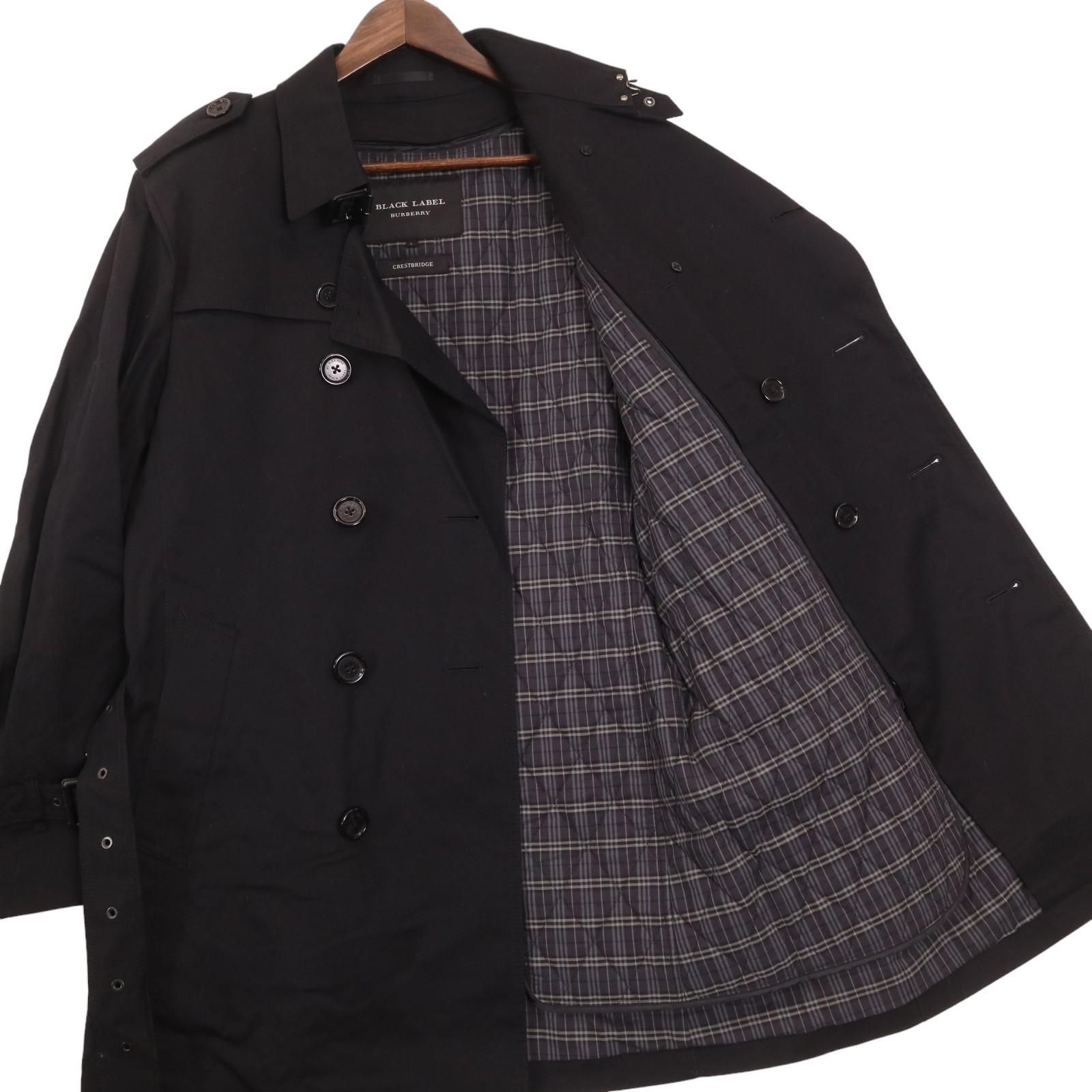 バーバリー ブラックレーベル トレンチコート ブラック サイズL 楽天市場】BURBERRY BLACK LABEL バーバリー ブラックレーベル
