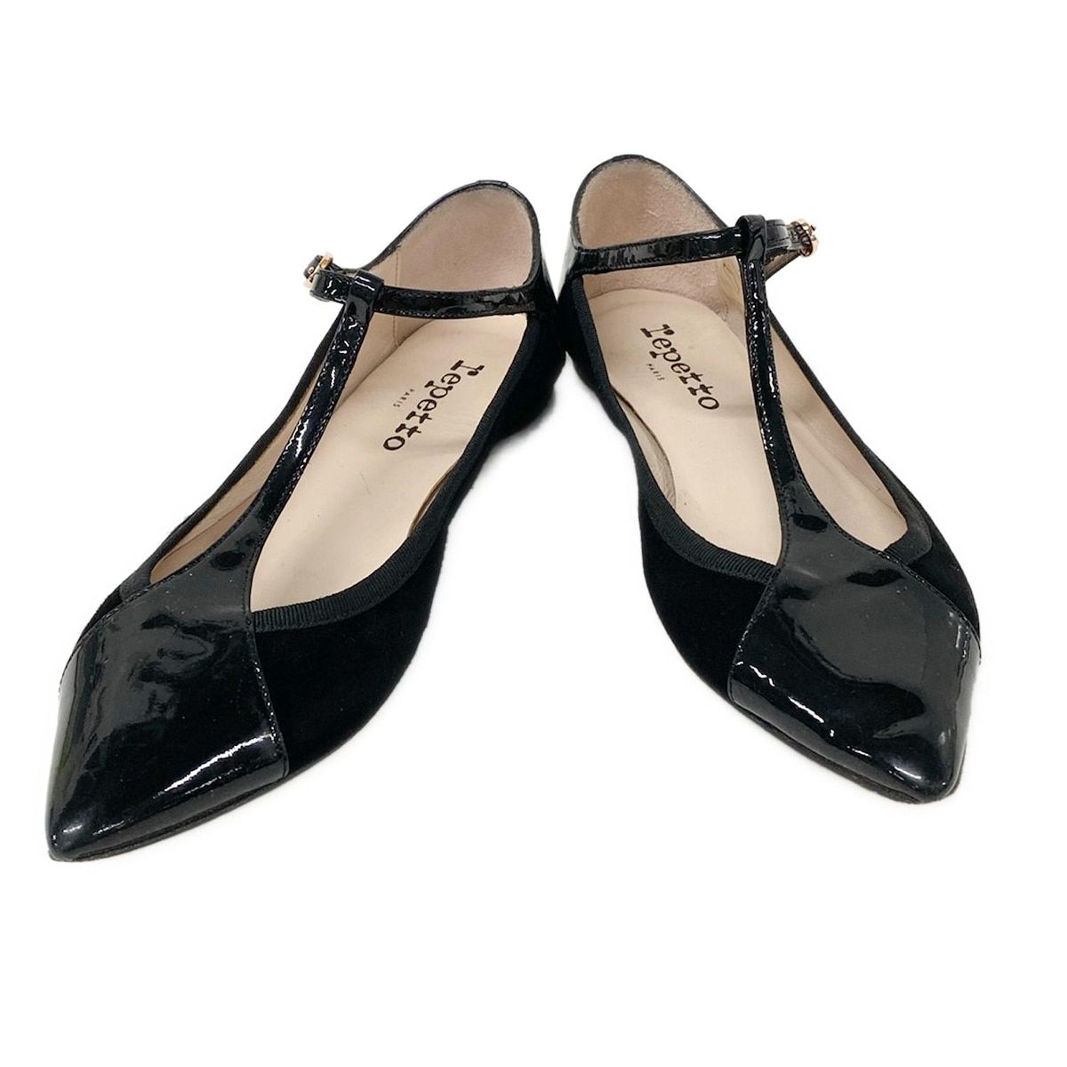 repetto(レペット) フラットシューズ 37 レディース - 黒 レザー
