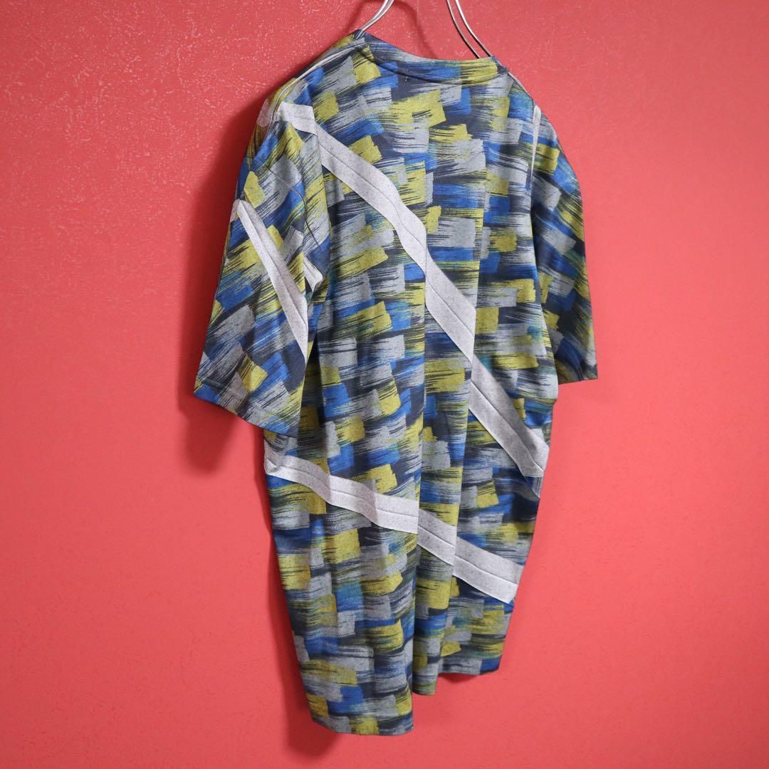 極美品】ISSEY MIYAKE MEN 斜めプリーツ 総柄デザインTシャツ - メルカリ