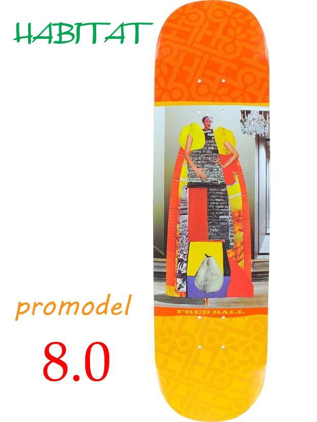 Habitat Fred Gall Imaginary Beings 2 8.0 Skateboard Deck 新品未