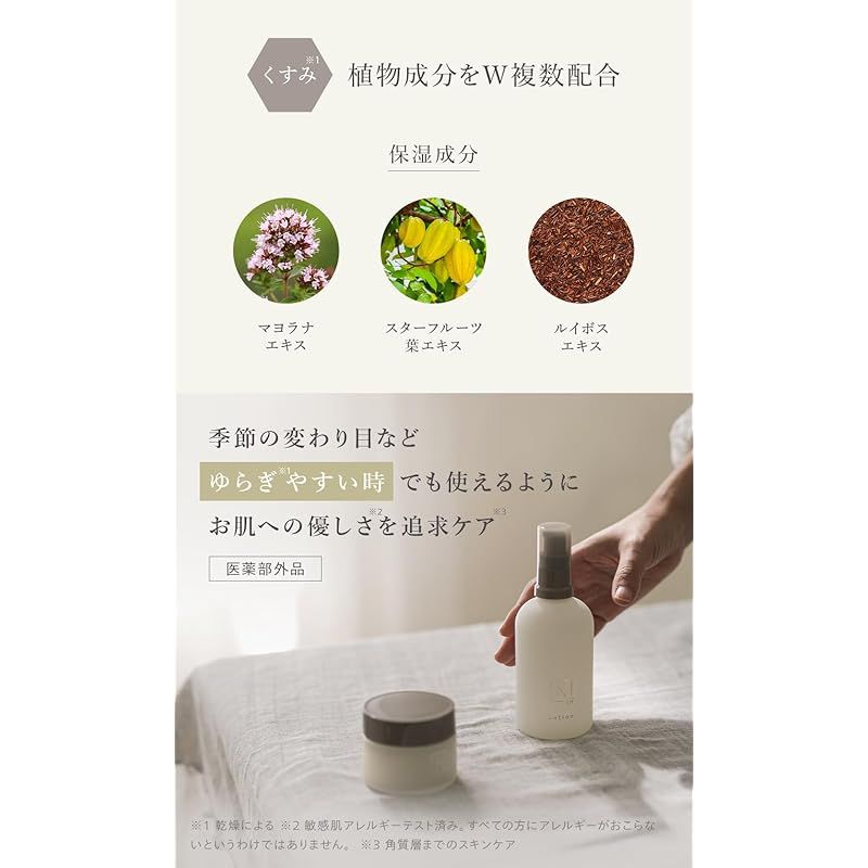 Nオーガニック ローション & エッセンス セット ブライト ホワイト メラノ