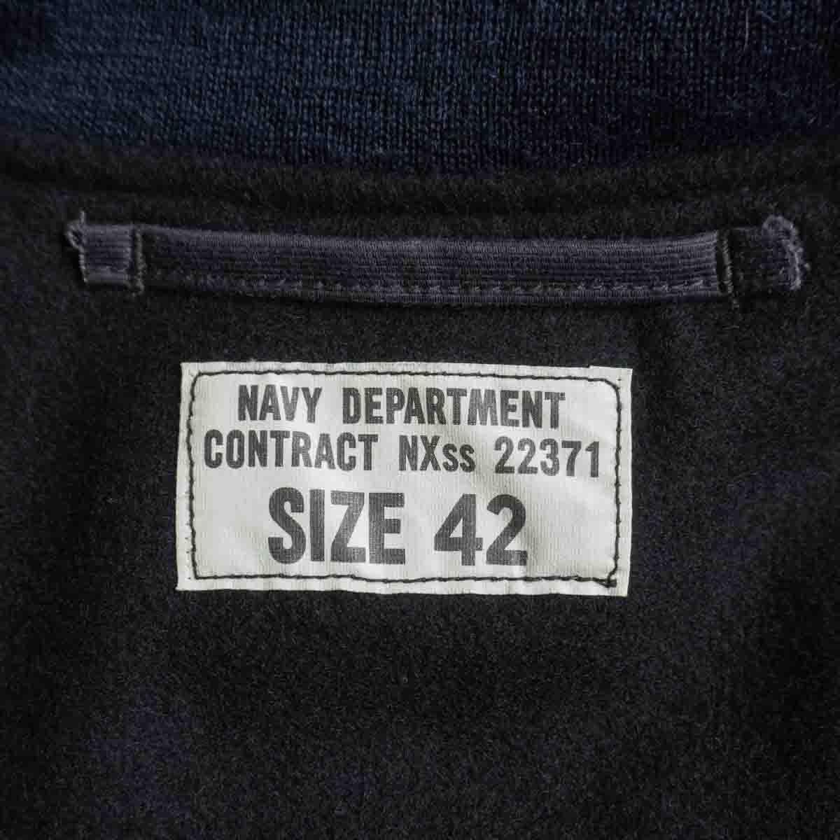 【美品】U.S. NAVY DEPARTMENT【フック デッキジャケット】42 ミリタリー ネイビーデパートメント 2411402