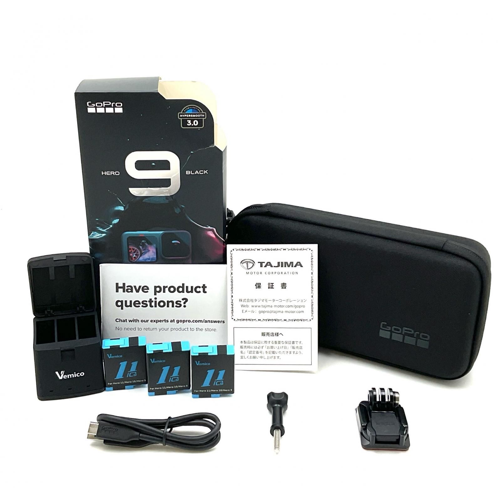 全額返金保証】【最速発送】GoPro HERO9 BLACK CHDHX-901-FW 美品 動作  