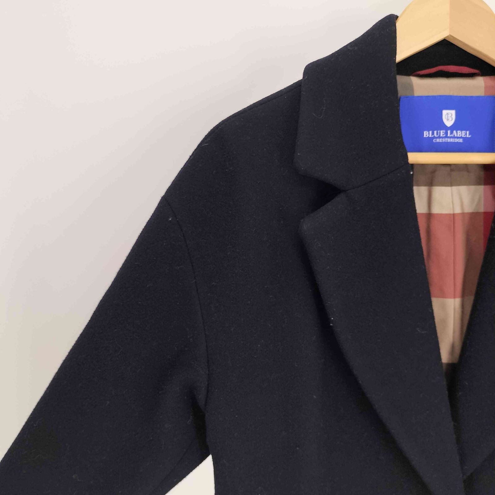 未使用 タグ付き BLUE LABEL CRESTBRIDGE ピーコート 36 BLUE LABEL CRESTBRIDGE - 【新品】ブルーレーベル コート 黒36