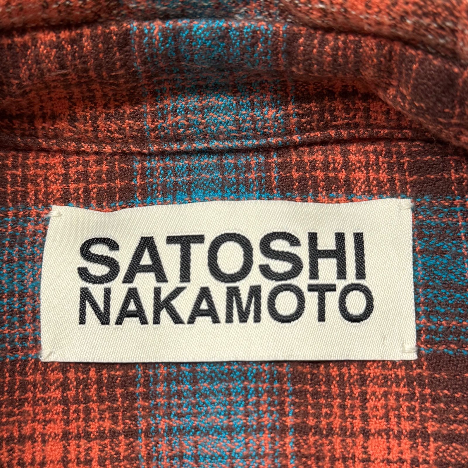 SATOSHI NAKAMOTO 24AW PLAID SHIRT WITH PATCH POCKET チェック 
