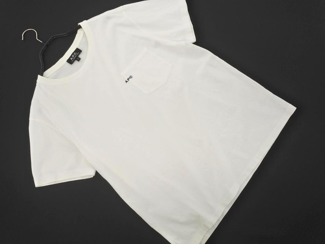 A.P.C. ホワイト Tシャツ Mサイズ A.P.C. ホワイト Tシャツ Mサイズ - メルカリ