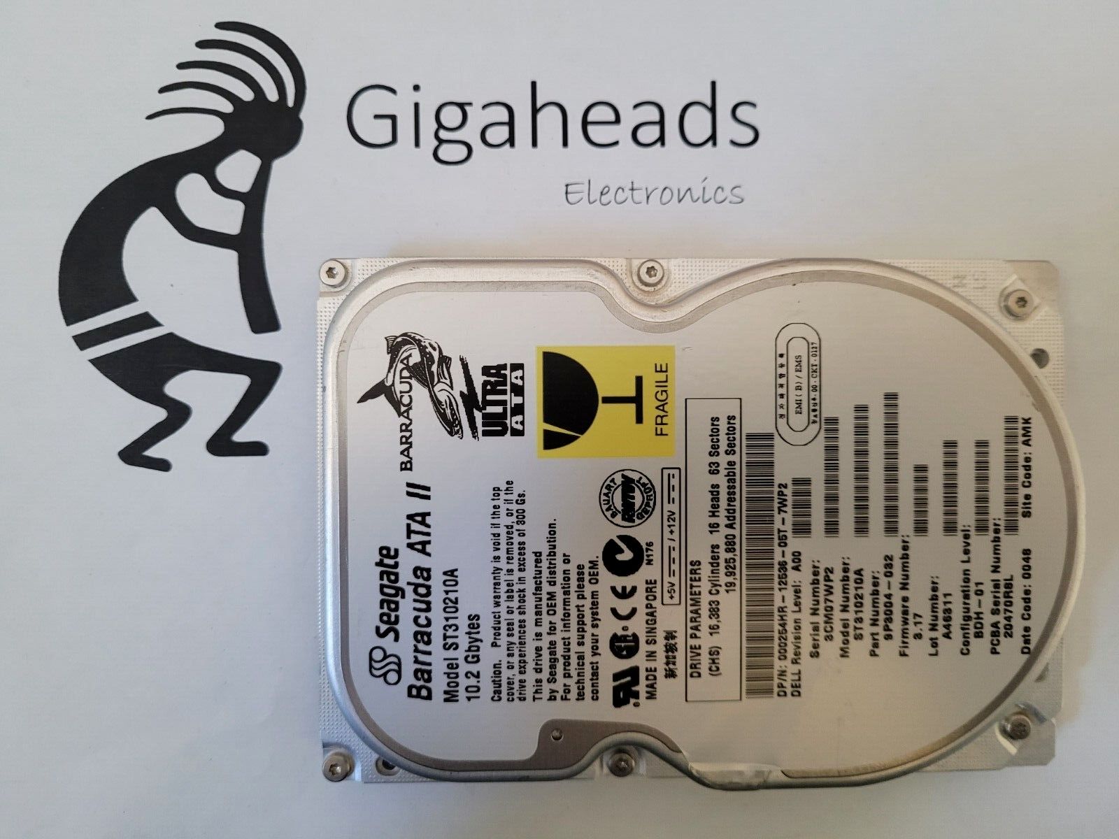 ヴィンテージ Seagate Barracuda ATA II 10.2GB 72K ATA-66 3.5