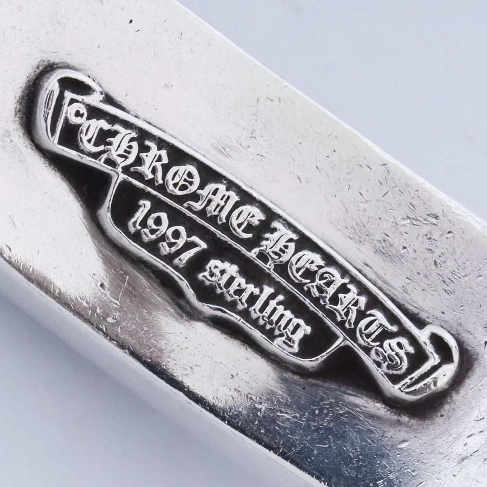 専用CHROME HEARTS フローラルクロス ID ブレスレット　11リンク クロムハーツフローラルクロスIDブレスレットクラシックチェーン