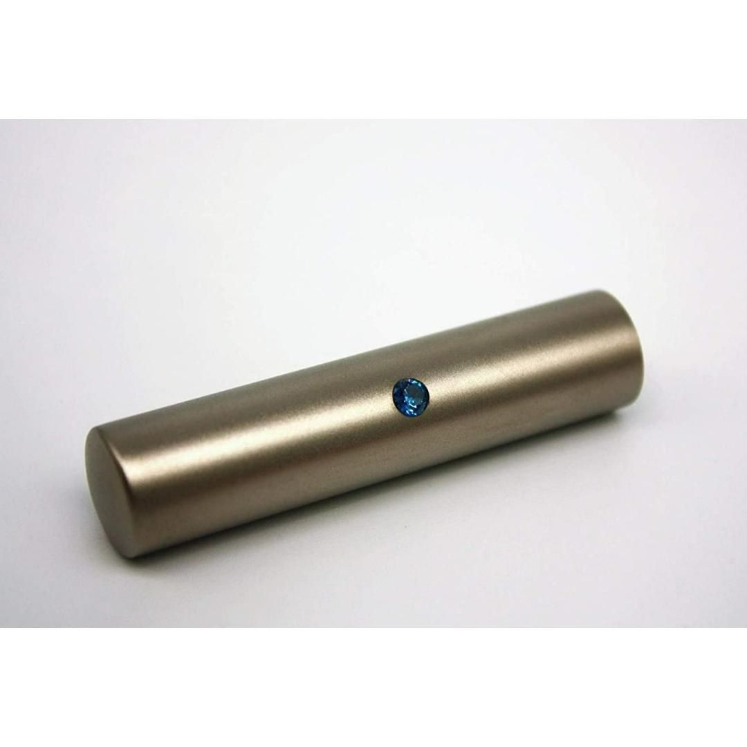 ブラストチタンシルバー 個人用 オーダー印鑑 銀行印 実印 2本セット アタリ 印鑑ケース付き 10.5mm 12mm 13.5mm 15mm 16.5mm 18mm サイズ選べる