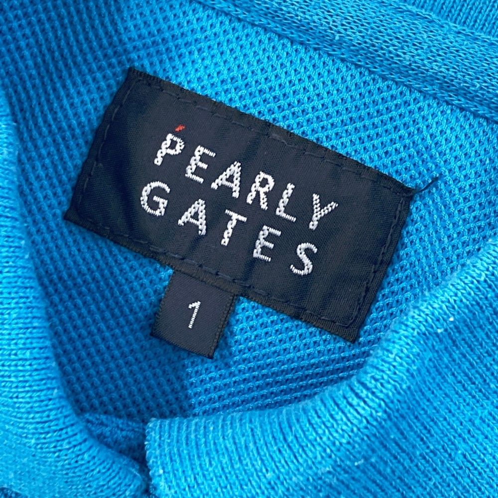 サイズ：1 PEARLY GATES パーリーゲイツ 半袖ポロシャツ ブルー