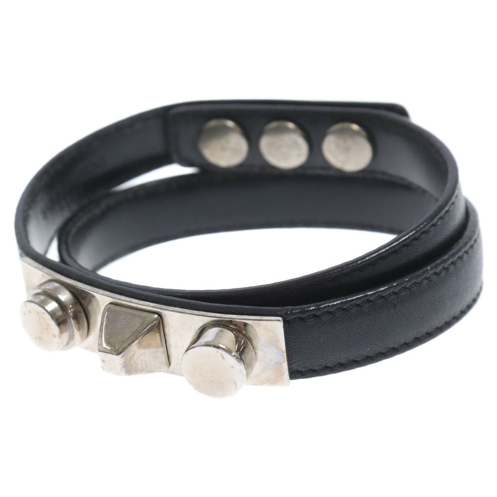 SAINT LAURENT PARIS (サンローランパリ) スタッズ 2連 レザー