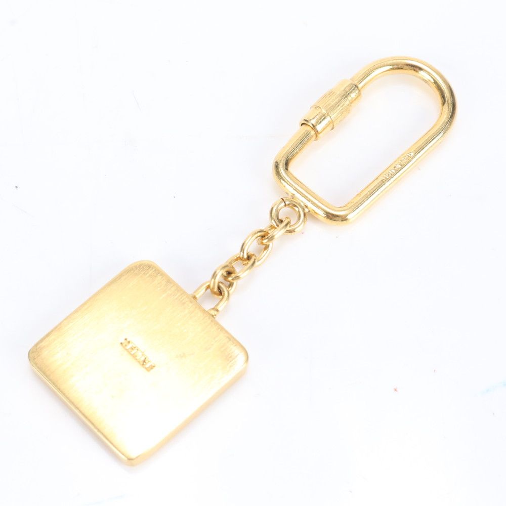 CELINE エナメルバッグ モチーフ ゴールド キーホルダー ペンダントトップ CELINE - 新品 セリーヌ CELINE キーホルダー トリオンフ タンの