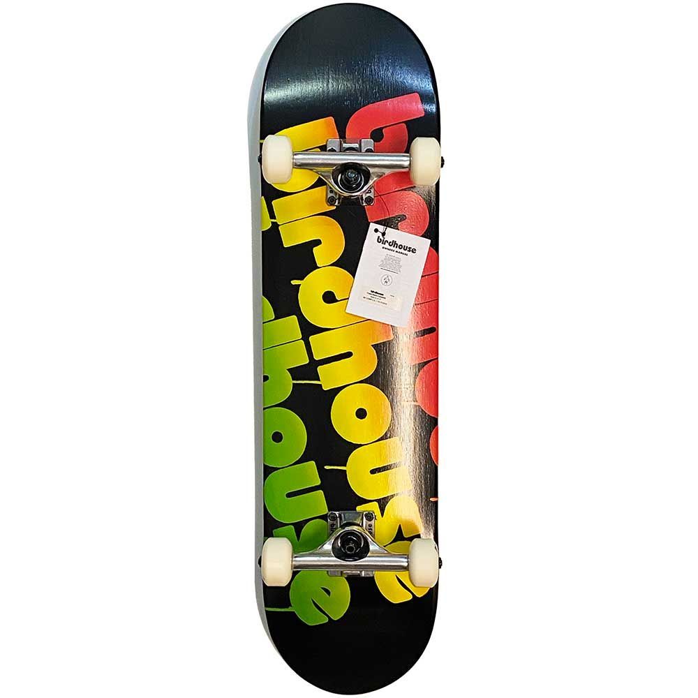 8.0インチ BIRDHOUSE バードハウス LEVEL1 TRIPLE STACK RASTA SKATEBOARD COMPLETE DECK スケボー コンプリート 完成品 組み立て済み スケートボード