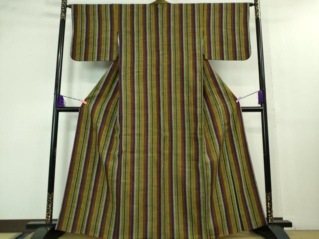 平和屋本店 上 浦野理一 経節紬 間道 DZAB1370kh5