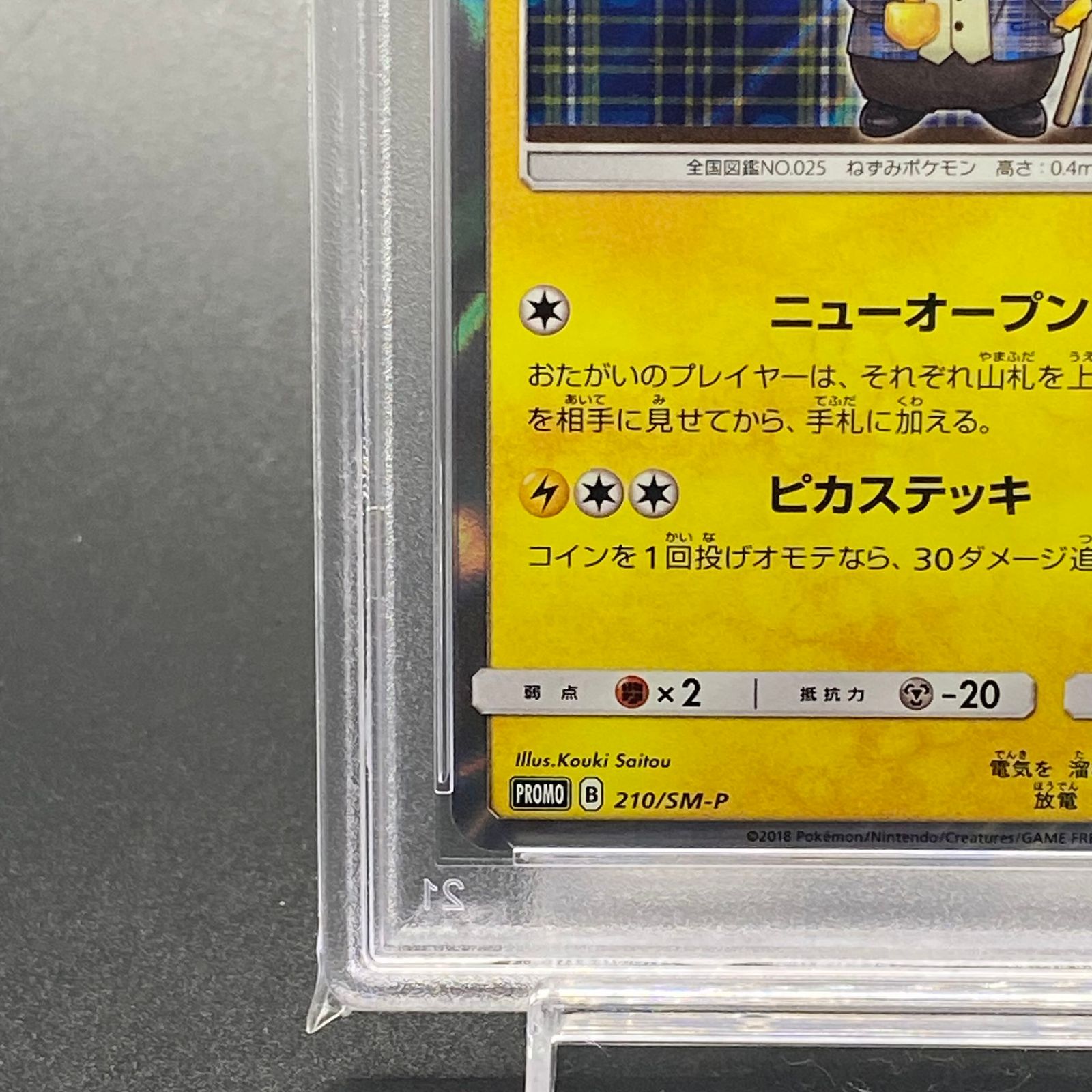 PSA10 GEM MINT 紳士風のピカチュウ 210/SM-P 大海物語 ...