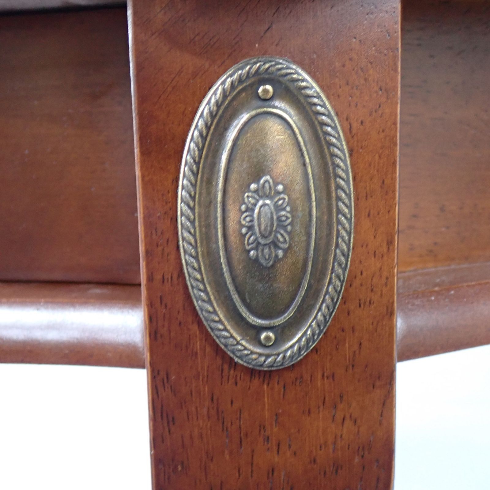 木製コンソールテーブル サイドテーブル 半月型 引き出し付き