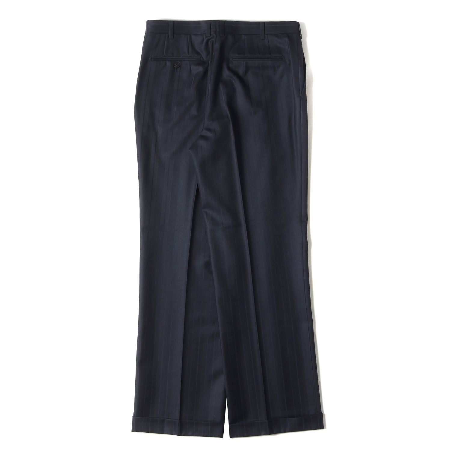 BURBERRY バーバリー 90s マルチストライプ ヘリンボーン ウール 2B