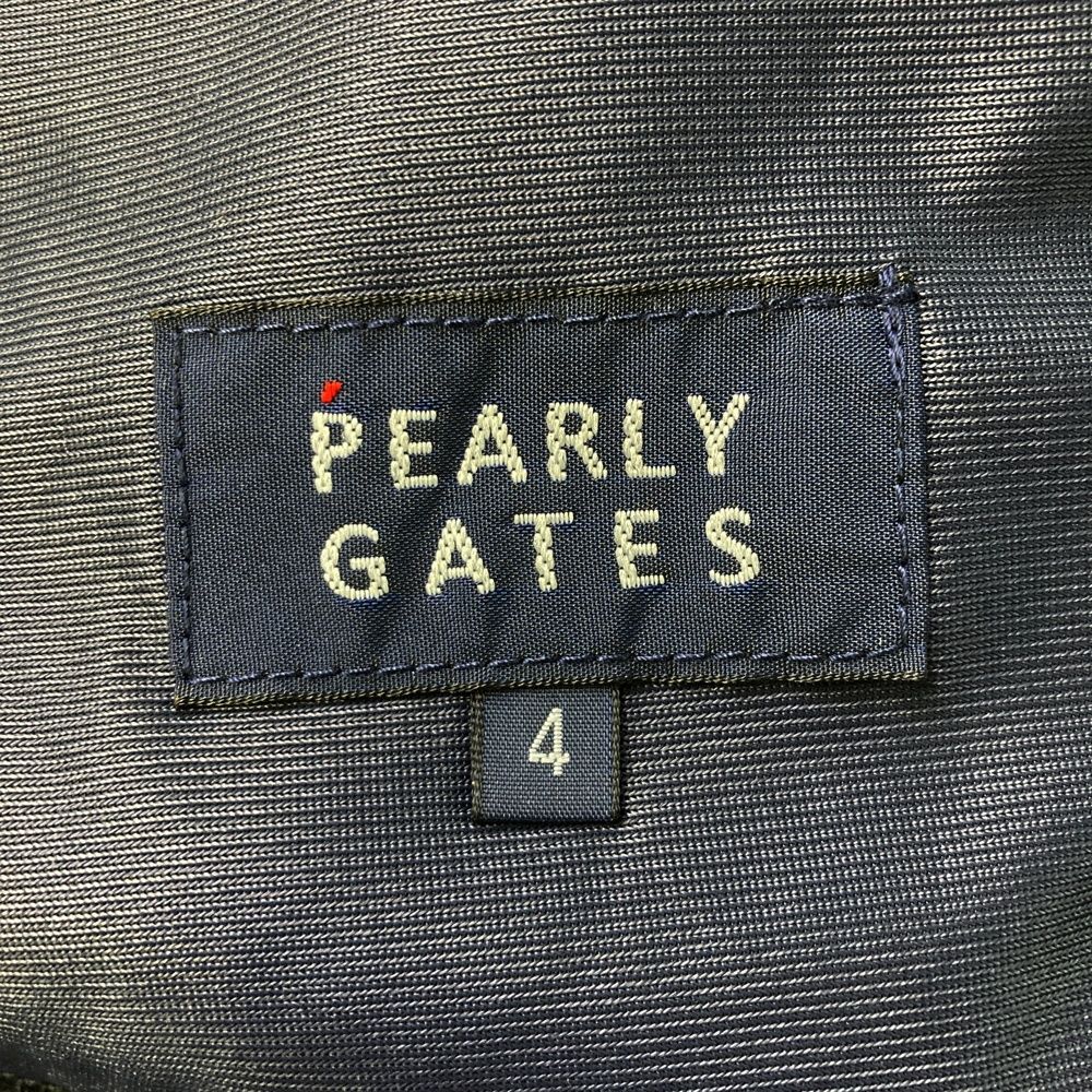 サイズ：4 PEARLY GATES パーリーゲイツ ジップジャケット ブラック系