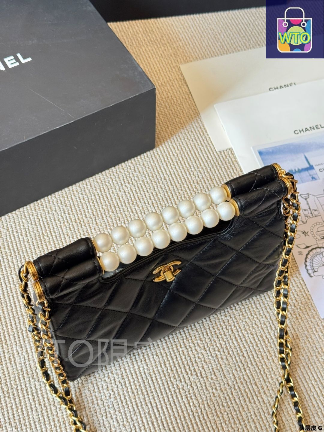 今日特価】Chanel New Pearl Clutch Bag（シャネル ニュー