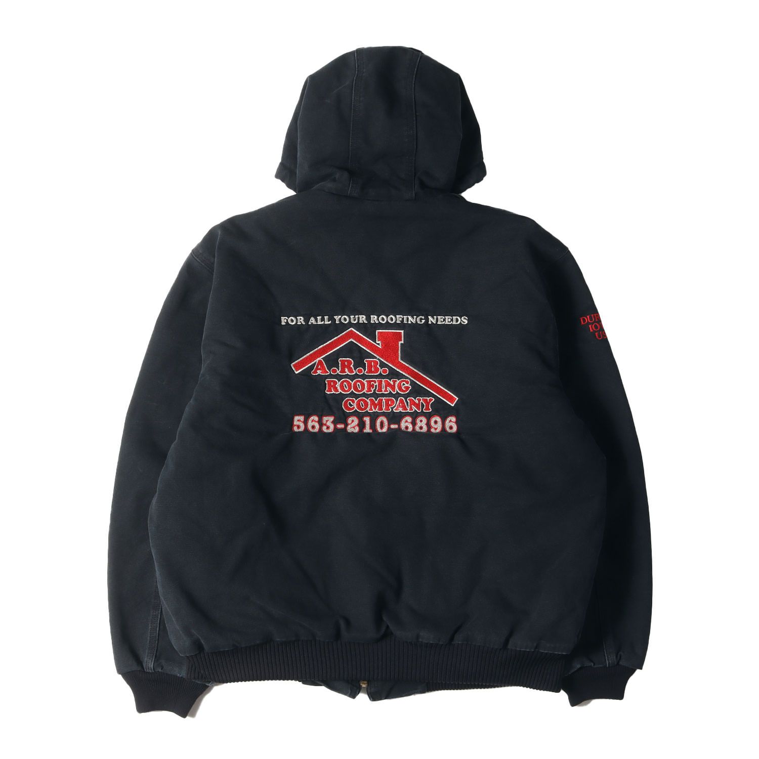 Carhartt カーハート ジャケット サイズ:L 90s 企業ロゴ刺繍入り 裏 