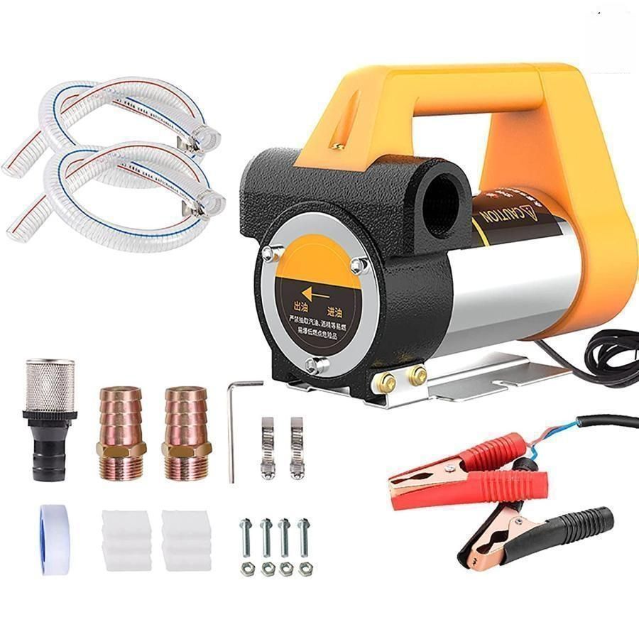 電動オイル交換ポンプ自吸式オイルチェンジャー燃料ポンプ12 24V 60L minポータブル電気油ポンプ灯油 採鉱機械 漁船 6mの出口 FFCRYSTALESIA_COM