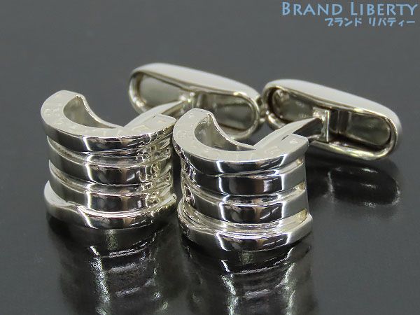 【新品仕上げ】ブルガリ　BVLGARI　B-zero1　ビーゼロワン　カフス　カフスボタン　カフリンクス　シルバー925 AG925　GM852404