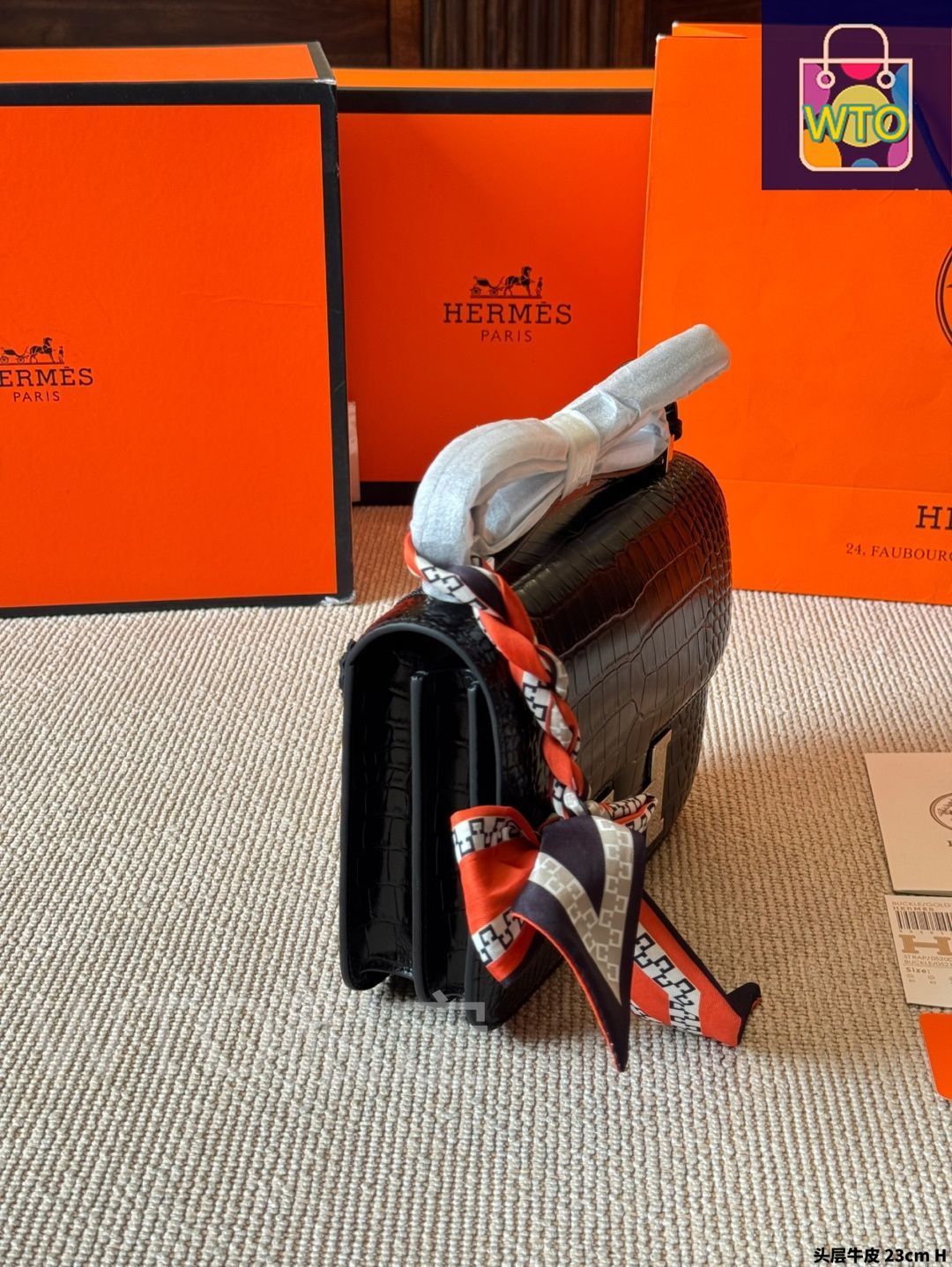 期間限定値下げ中【新品未開封】HERMES H24 HERMES エルメス バッグ バーキン40 エトゥープ シルバー金具