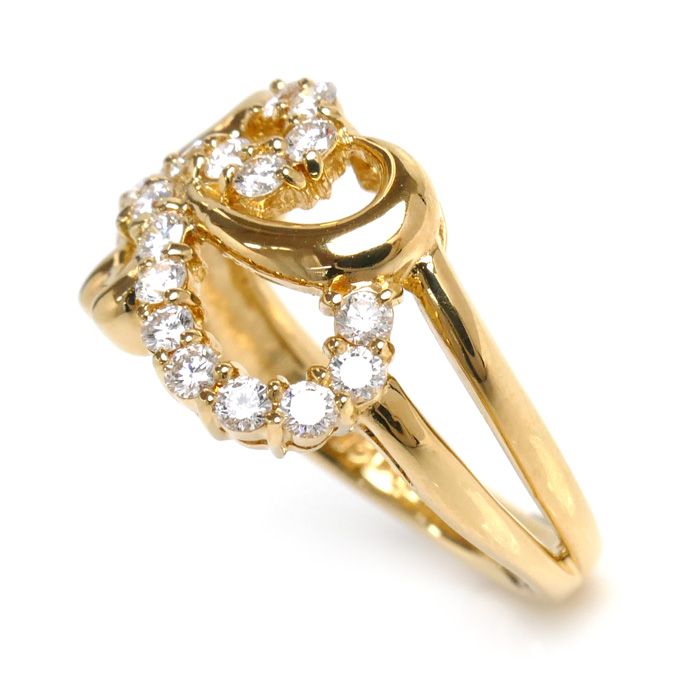 LANVIN ランバン K18YG イエローゴールド リング・指輪 ダイヤモンド  