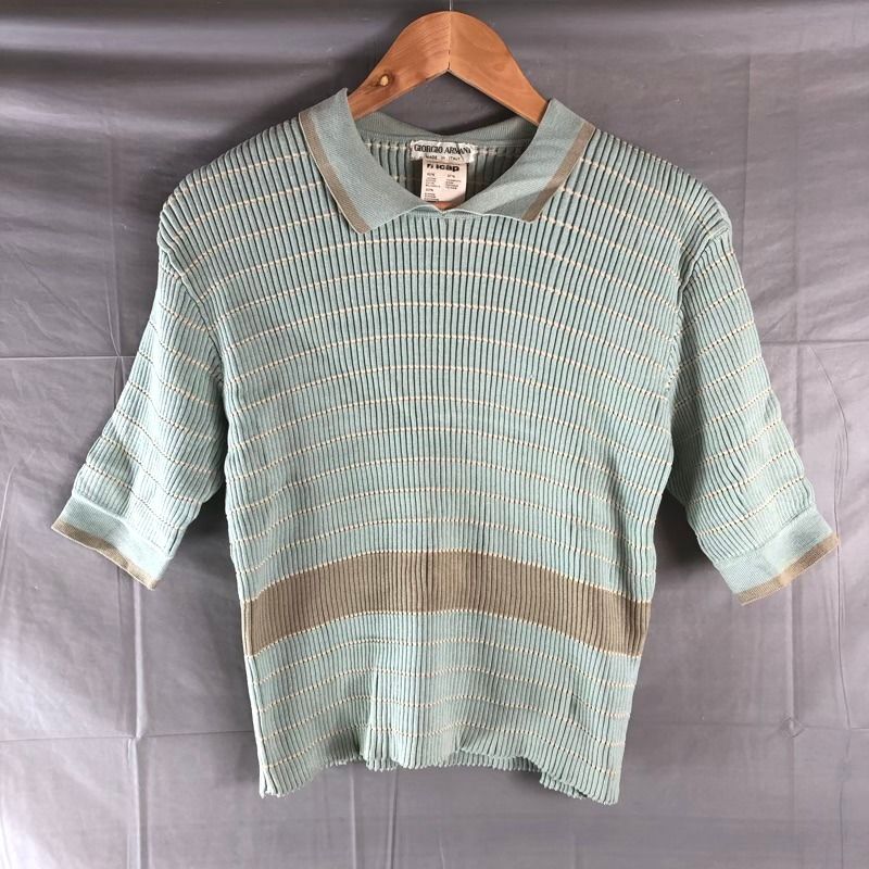新品！GIORGIO ARMANI ジョルジオ アルマーニ 半袖ニット 46 楽天市場】GIORGIO ARMANI ジョルジオアルマーニ サイズ:46 21AW